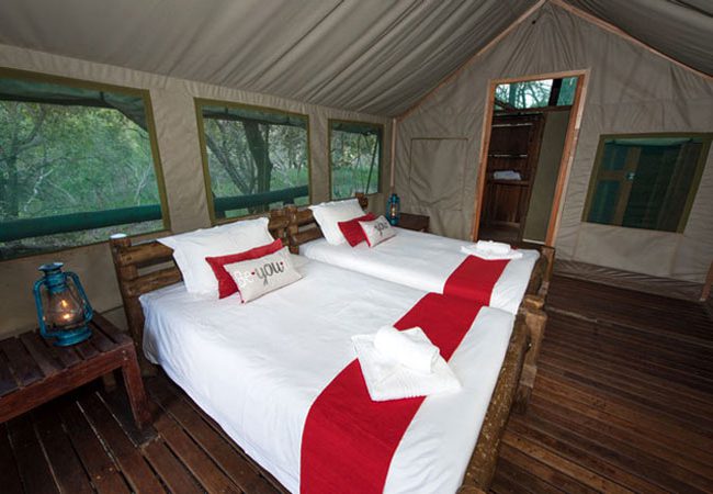 ndzhaka safari lodge twin bed