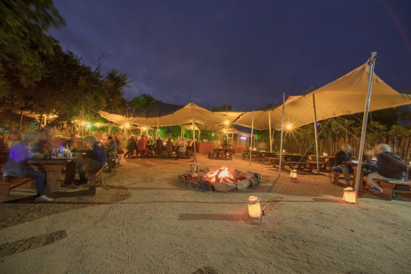 nkambeni safari camp dining area